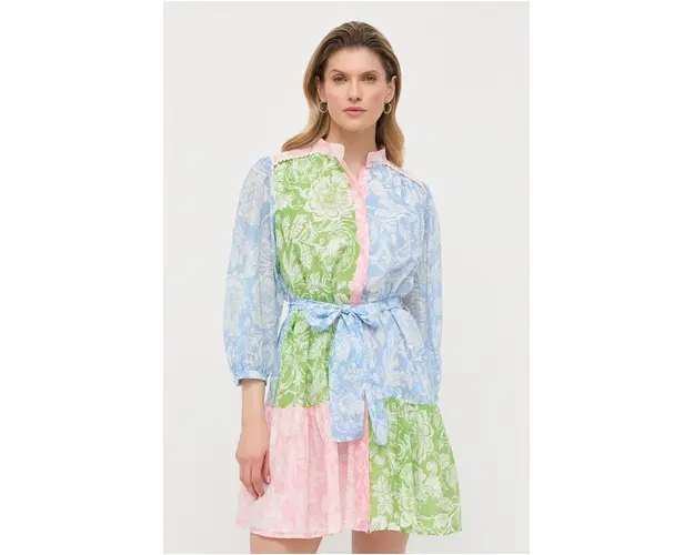 Marella rochie din amestec de matase mini, evazati