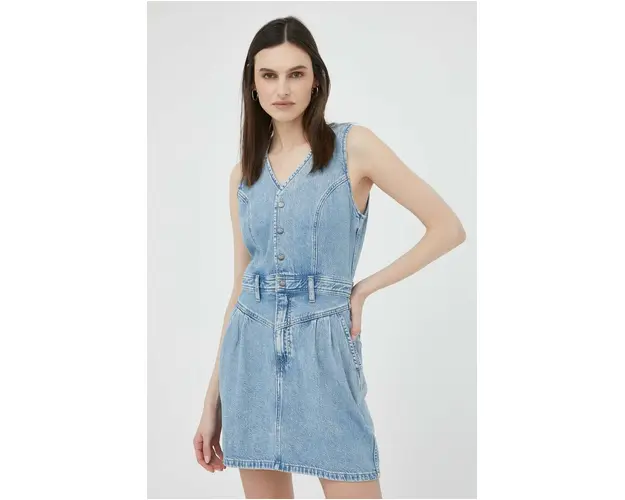 Lee rochie jeans mini, drept