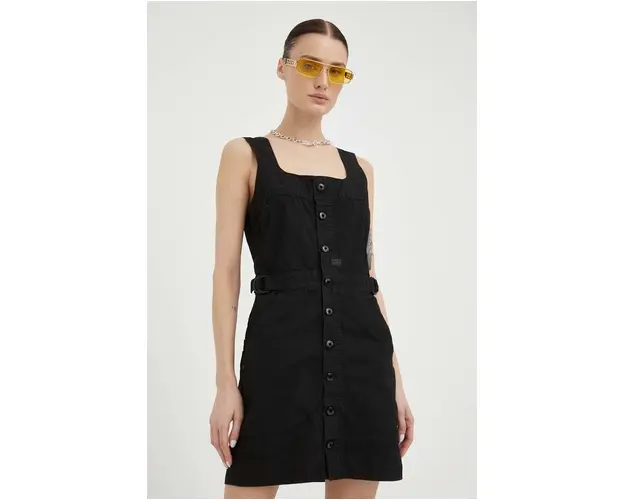 G-Star Raw rochie culoarea negru, mini, mulata