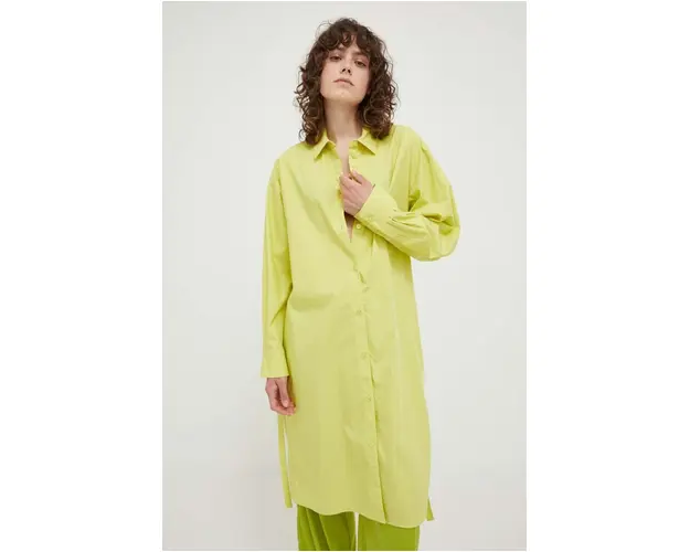 Samsoe Samsoe rochie culoarea verde, mini, oversize