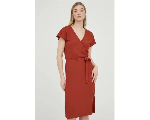 Protest rochie culoarea maro, mini, drept