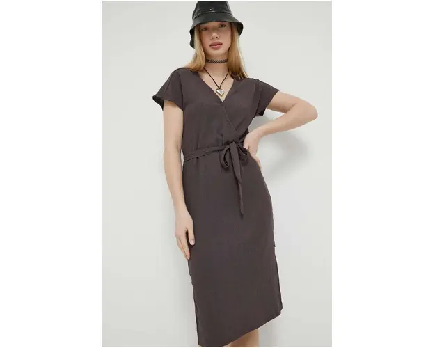 Protest rochie culoarea maro, mini, drept