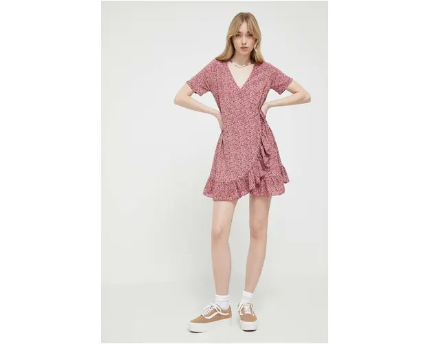 Protest rochie culoarea roz, mini, evazati