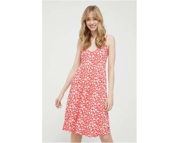 Protest rochie culoarea rosu, mini, evazati