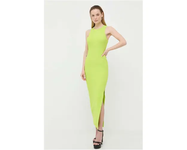 MICHAEL Michael Kors rochie culoarea verde, maxi, mulata
