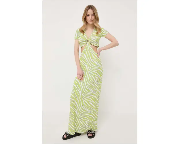 MICHAEL Michael Kors rochie culoarea verde, maxi, mulata