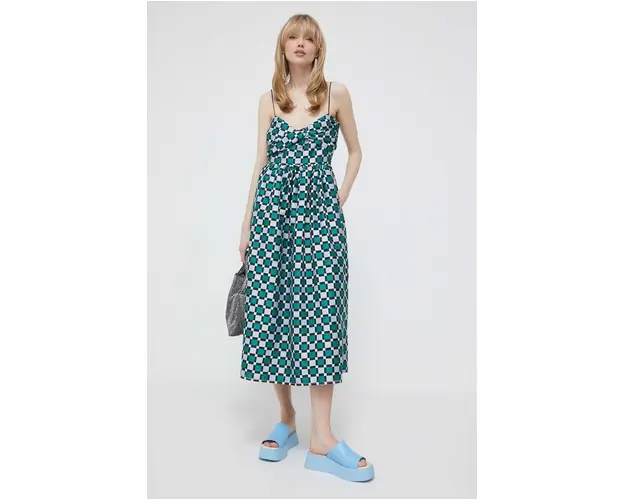 Stine Goya rochie midi, evazati