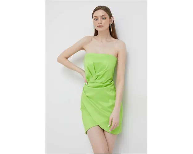 Artigli rochie culoarea verde, mini, mulata