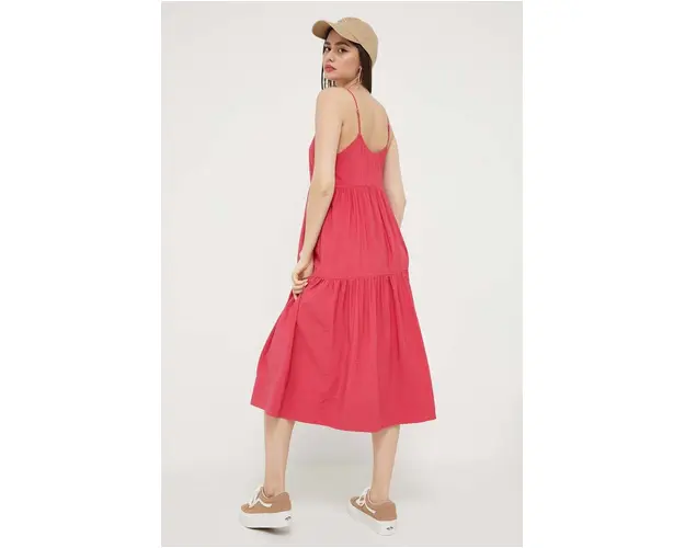 Abercrombie & Fitch rochie culoarea roz, mini, evazati