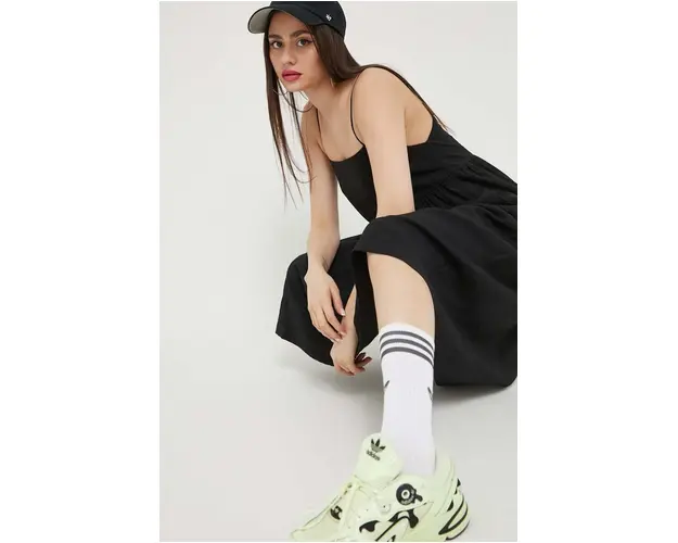 Abercrombie & Fitch rochie culoarea negru, midi, oversize