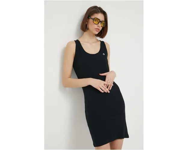 Converse rochie culoarea negru, mini, mulata