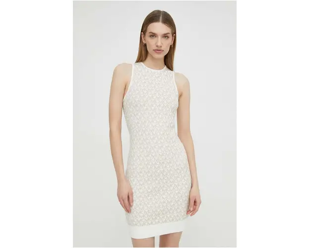 MICHAEL Michael Kors rochie culoarea bej, mini, mulata