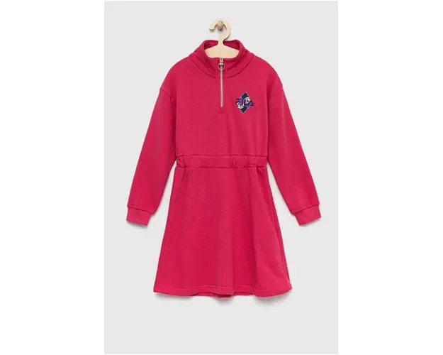 Fila rochie fete culoarea roz, mini, evazati