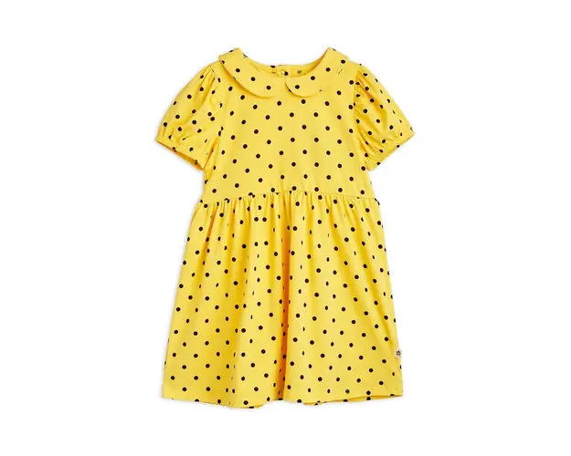 Mini Rodini rochie fete culoarea galben, mini, evazati