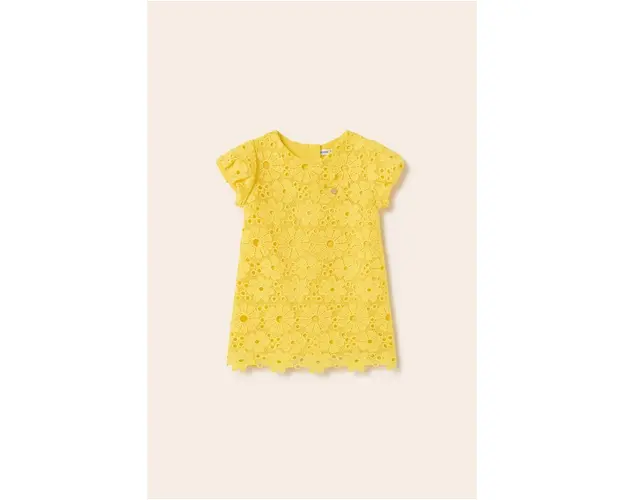 Mayoral rochie fete culoarea galben, mini, drept