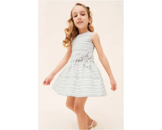 Mayoral rochie fete culoarea alb, mini, evazati