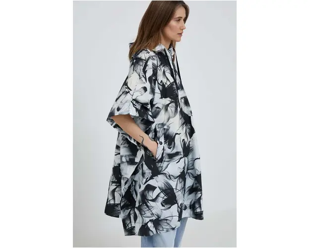 Deha poncho femei, culoarea negru, de tranzitie
