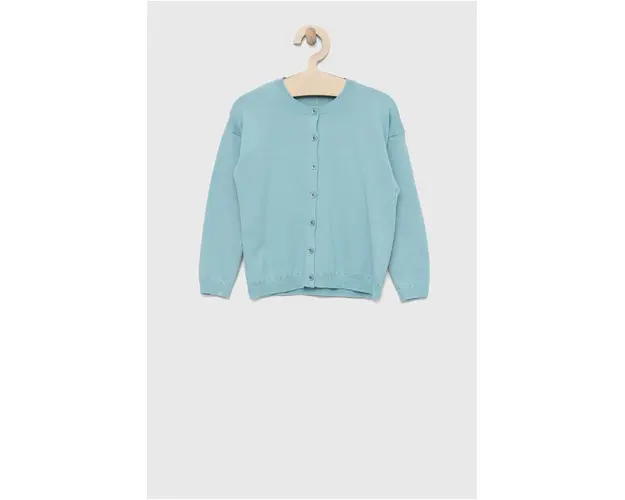 United Colors of Benetton cardigan copii culoarea turcoaz, light