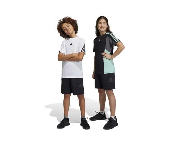 adidas pantaloni scurti copii U FI LOGO culoarea negru, talie reglabila