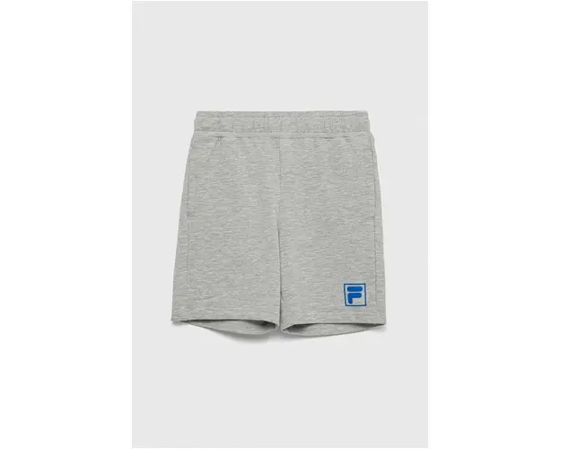 Fila pantaloni scurti copii culoarea gri, talie reglabila