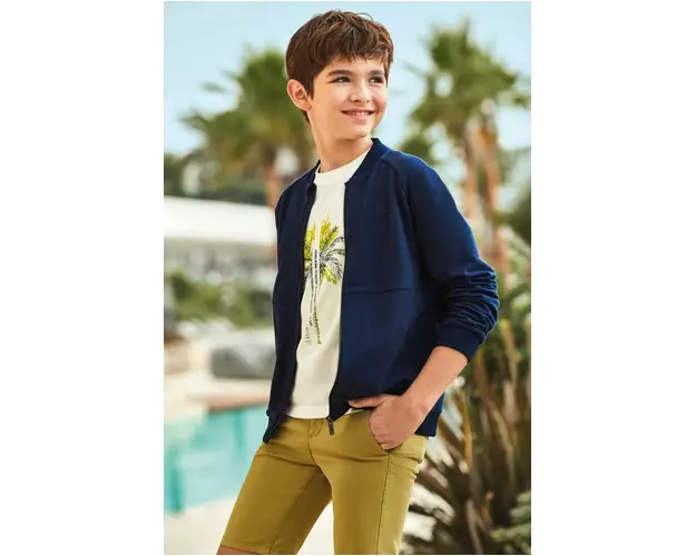 Mayoral pantaloni scurti copii culoarea verde