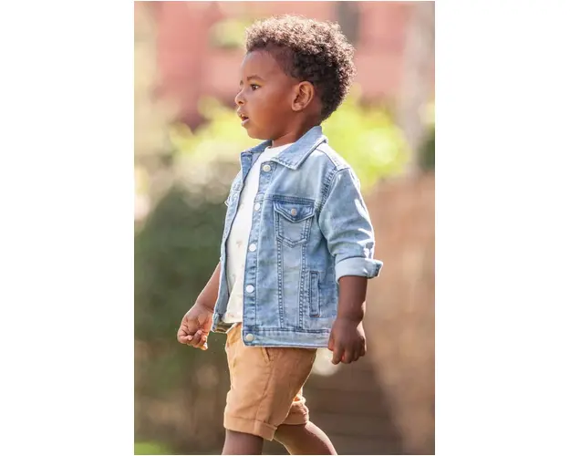 Mayoral pantaloni scurti din amestec de in pentru copii culoarea maro