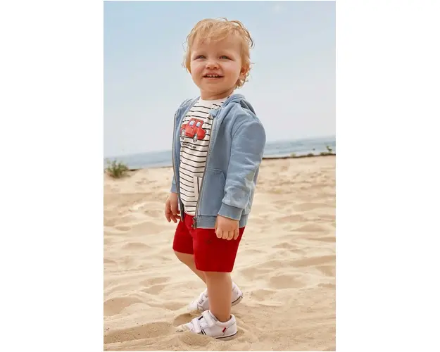 Mayoral pantaloni scurti copii culoarea rosu, talie reglabila