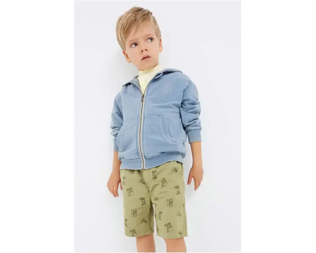 Mayoral pantaloni scurti din bumbac pentru copii culoarea verde