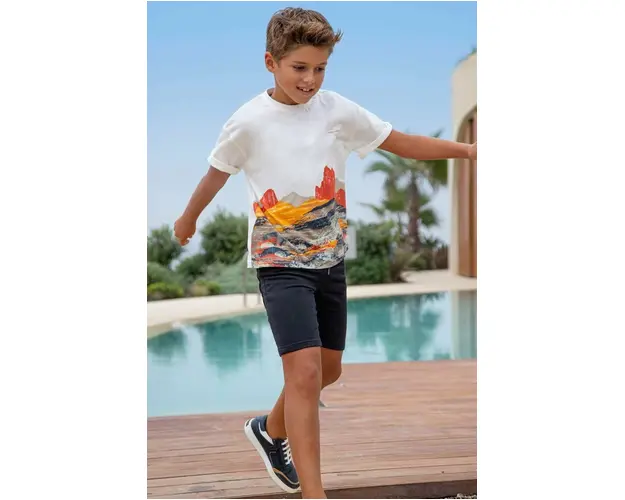 Mayoral pantaloni scurti copii culoarea negru