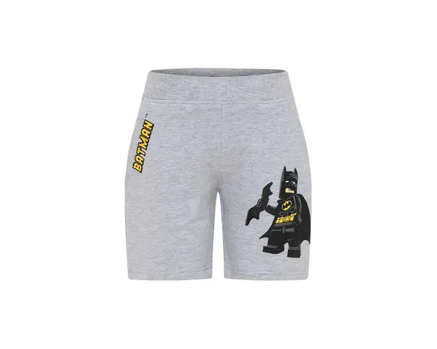 Lego pantaloni scurti din bumbac pentru copii culoarea gri