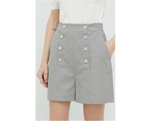 Custommade pantaloni scurti Nadja femei, culoarea gri, modelator, high waist