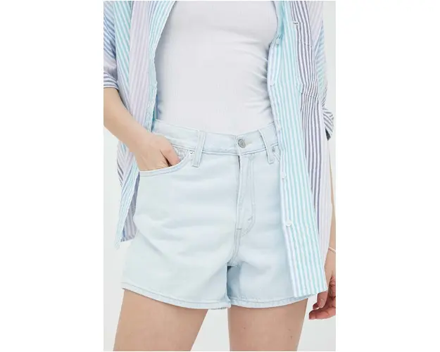 Levi's pantaloni scurti jeans femei, neted, high waist