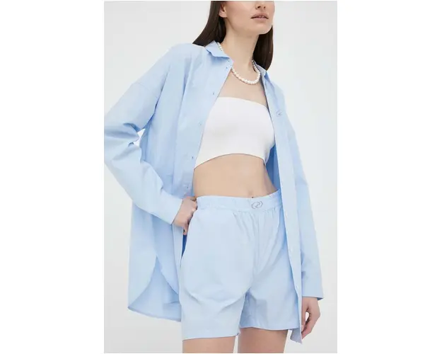 Résumé pantaloni scurti femei, neted, high waist