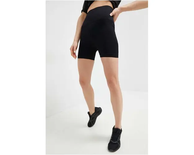 Helly Hansen pantaloni scurti sport Allure femei, culoarea negru, neted, high waist