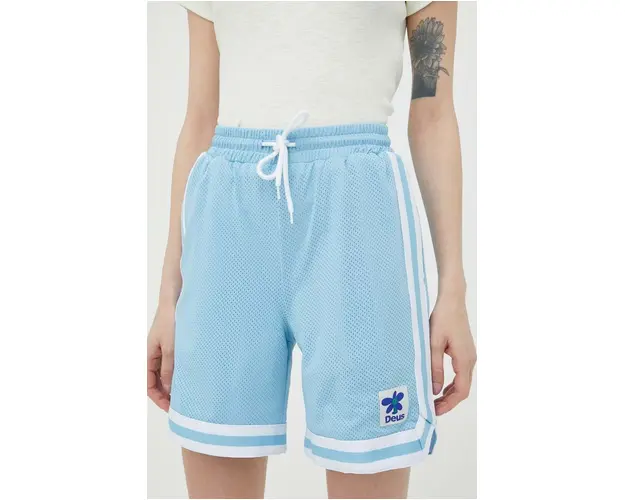 Deus Ex Machina pantaloni scurti femei, neted, high waist