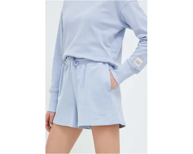 Casall pantaloni scurti din bumbac neted, high waist