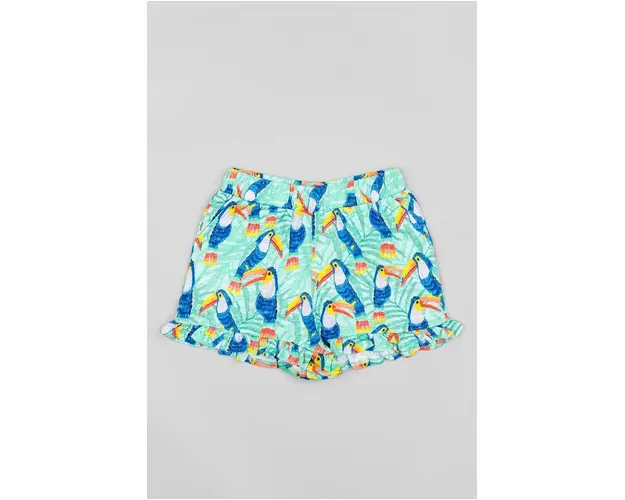 zippy pantaloni scurti din bumbac pentru copii culoarea turcoaz, modelator