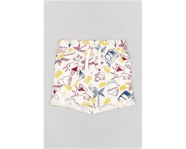zippy pantaloni scurti bebe culoarea bej, neted, talie reglabila