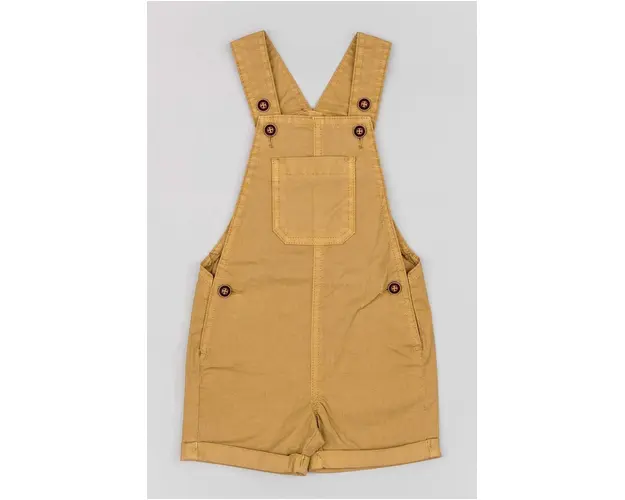 zippy salopete pentru copii culoarea bej, neted