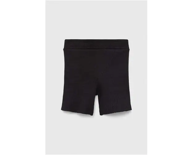 Roxy pantaloni scurti copii culoarea negru, neted
