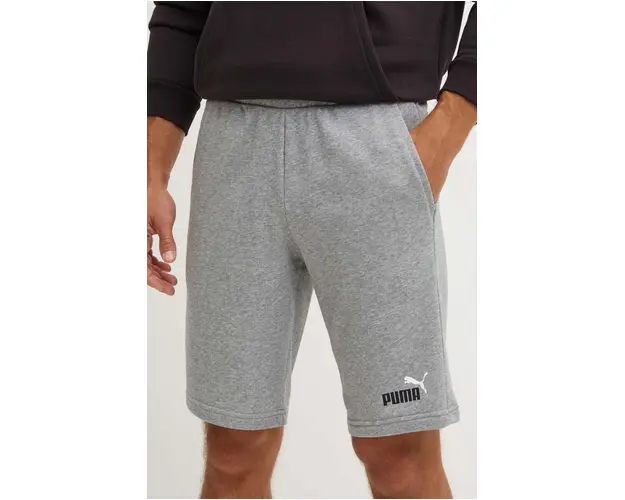 Puma pantaloni scurti barbati, culoarea gri, melanj, 586766