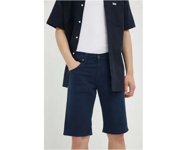 Mustang pantaloni scurti barbati, culoarea albastru marin