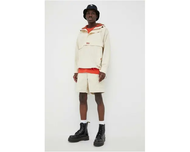 Levi's pantaloni scurti din amestec de in culoarea bej