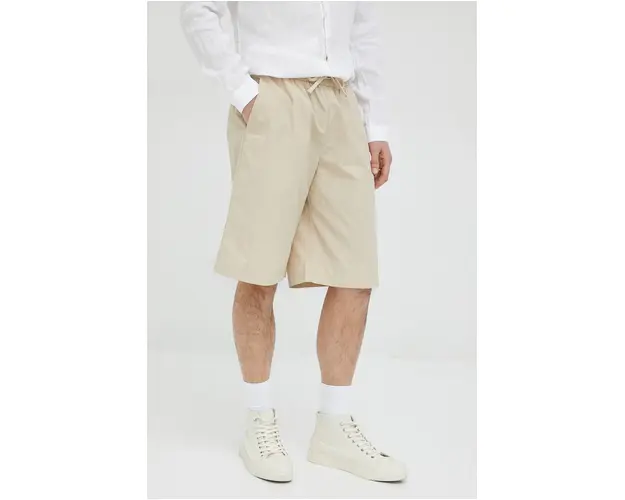 Marc O'Polo pantaloni scurti DENIM barbati, culoarea maro