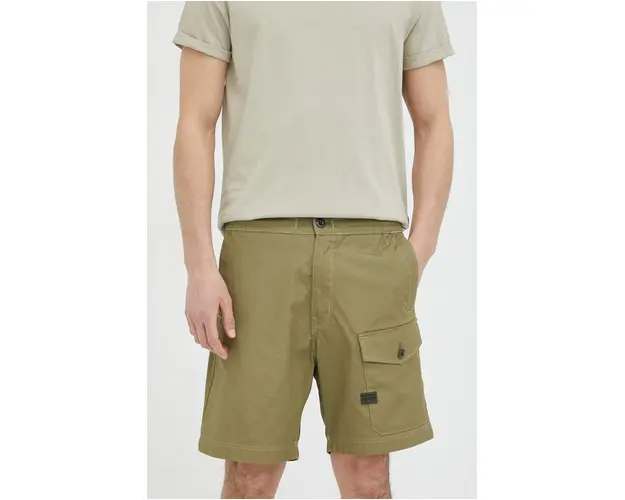 G-Star Raw pantaloni scurti din bumbac culoarea verde