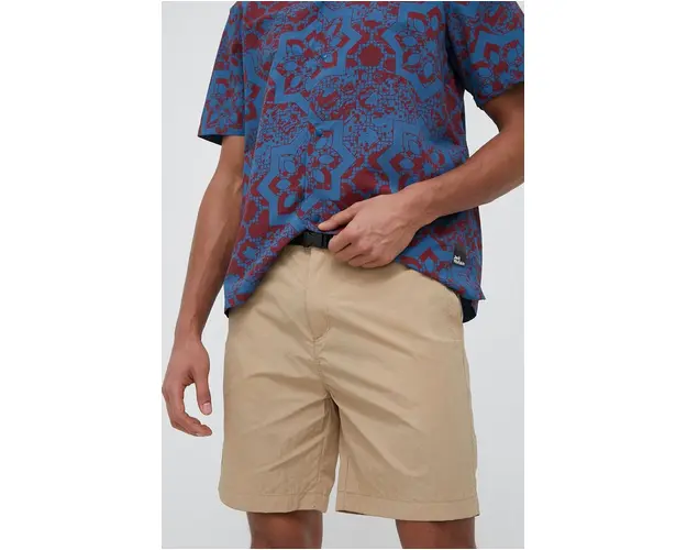 Jack Wolfskin pantaloni scurti barbati, culoarea bej