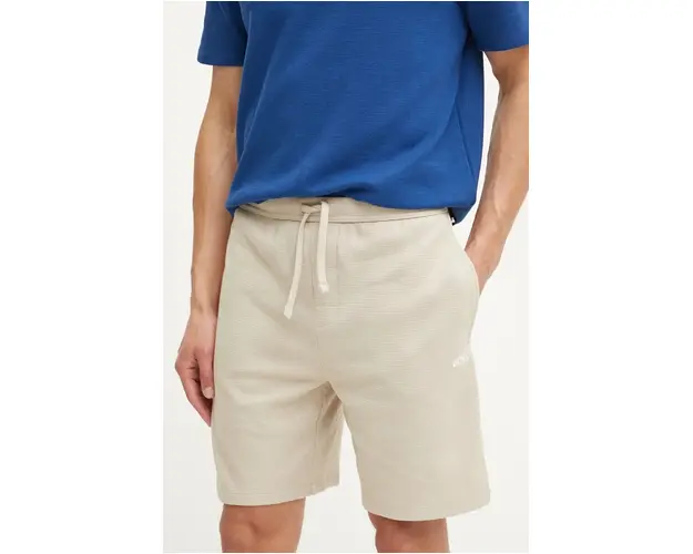 BOSS pantaloni scurti barbati, culoarea bej