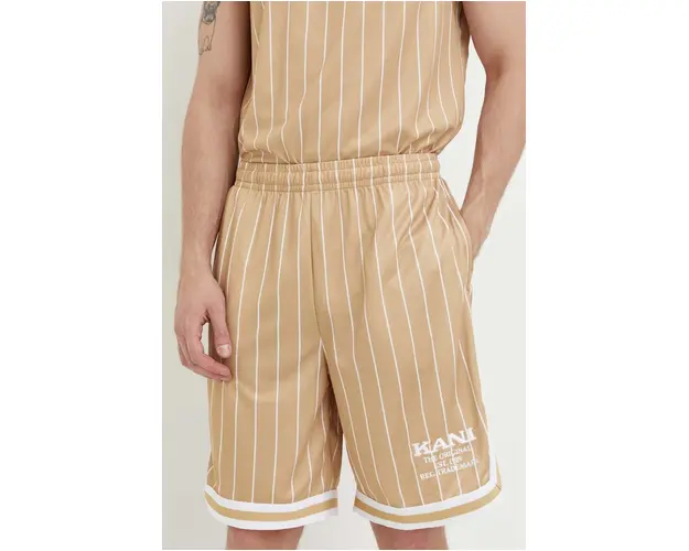 Karl Kani pantaloni scurti barbati, culoarea bej