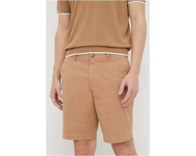 BOSS pantaloni scurti barbati, culoarea bej 50487993