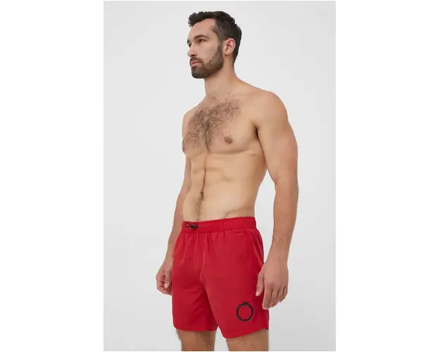 Trussardi pantaloni scurti de baie culoarea bordo